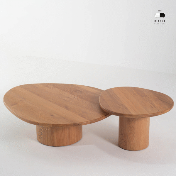 Ritzha Mariano Solid Oak Nesting Coffee Table