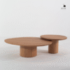 Ritzha Mariano Solid Oak Nesting Coffee Table