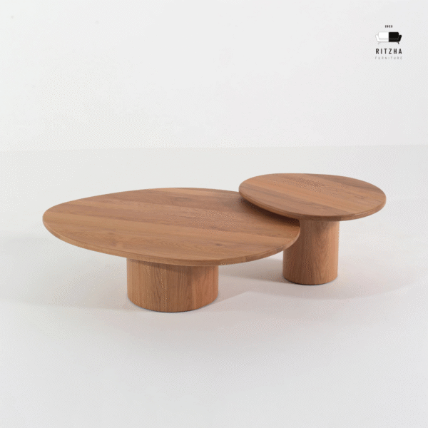 Ritzha Mariano Solid Oak Nesting Coffee Table