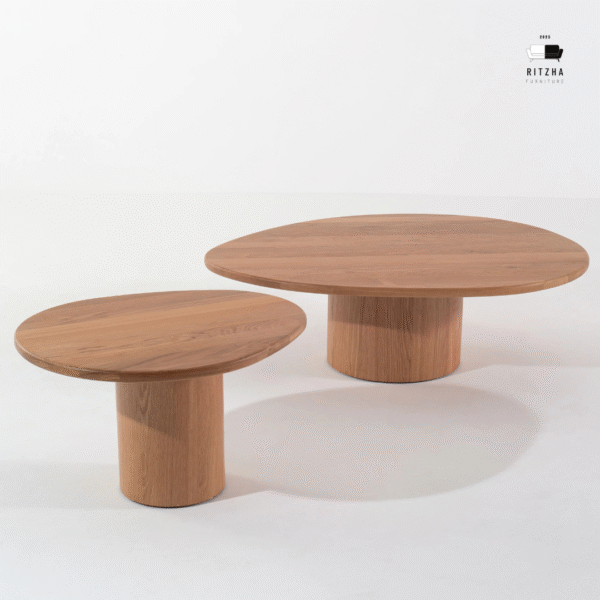 Ritzha Mariano Solid Oak Nesting Coffee Table