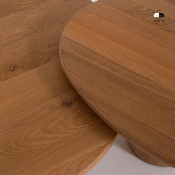 Ritzha Mariano Solid Oak Nesting Coffee Table