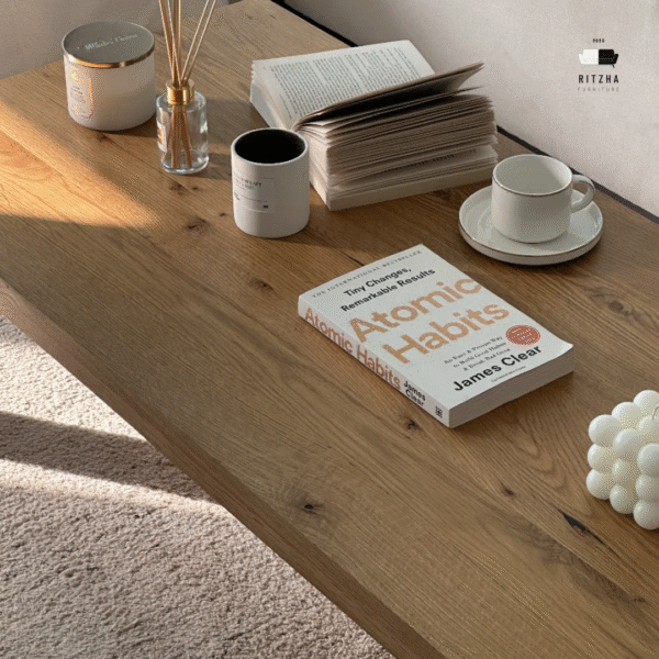 Ritzha Ethan Wooden Coffee Table | Solid Wooden Coffee Table