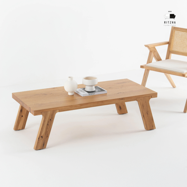 Ritzha Ethan Wooden Coffee Table | Solid Wooden Coffee Table