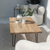 Ritzha Mango Wood Coffee Table Rode Legs
