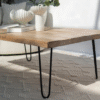 Ritzha Mango Wood Coffee Table Rode Legs