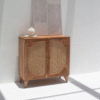 Ritzha Viviana Rattan Doors Acacia Wood Sideboard & Buffet/Cabinet