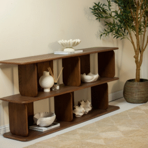 Ritzha Lunova Wooden Display Shelf | Wooden Bookshelf