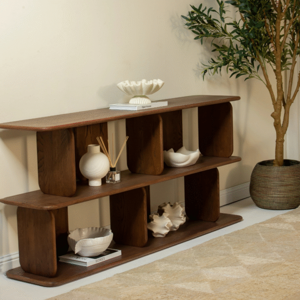 Ritzha Lunova Wooden Display Shelf | Wooden Bookshelf