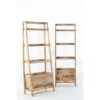 Ritzha Bronwen Wooden Ladder Shelf In Natural Finish