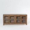 Ritzha Lunaria Wooden Display Sideboard | Rattan Sideboard For Living Room