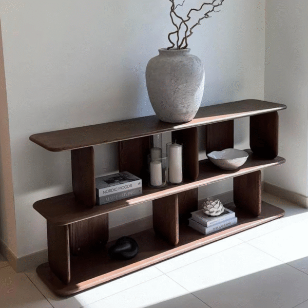Ritzha Lunova Wooden Display Shelf | Wooden Bookshelf