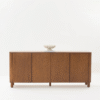 Ritzha Theo Dark Wood Sideboard | Solid Wooden Sideboard In Natural Finish