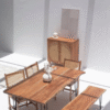 Ritzha Viviana Rattan Doors Acacia Wood Sideboard & Buffet/Cabinet