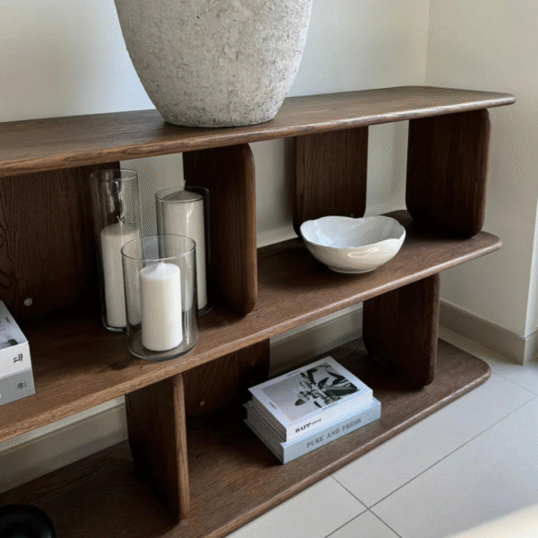 Ritzha Lunova Wooden Display Shelf | Wooden Bookshelf