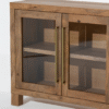 Ritzha Lunaria Wooden Display Sideboard | Rattan Sideboard For Living Room