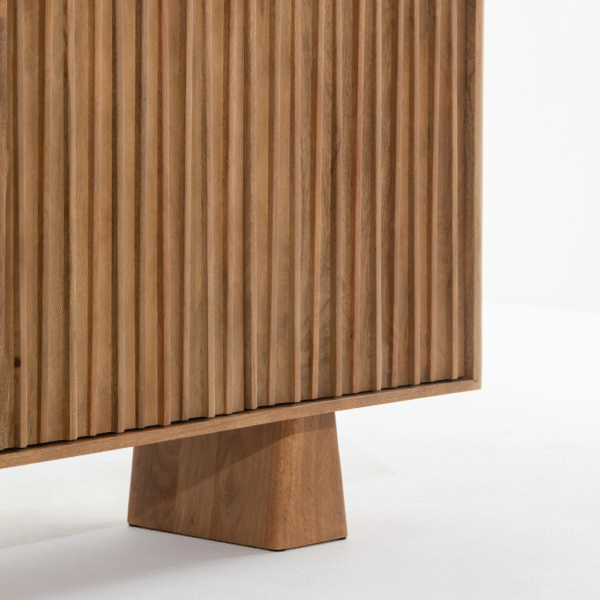Ritzha Lorwyn 4-Door Wooden Sideboard | Wooden Sideboard for Living Room