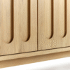 Ritzha Belgrave Large Sideboard In Oak Wood Natural Finish