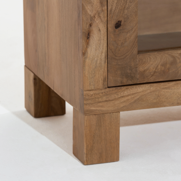 Ritzha Lunaria Wooden Display Sideboard | Rattan Sideboard For Living Room