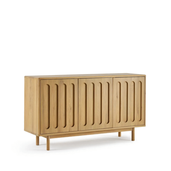 Ritzha Belgrave Large Sideboard In Oak Wood Natural Finish