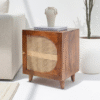 Ritzha Dawn Wooden Bedside Table | Wooden Side tables Online