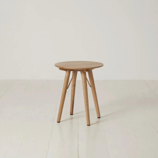 Ritzha Fine Wooden Stools With Iron Support