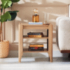 Ritzha Java End Table In Natural Finish