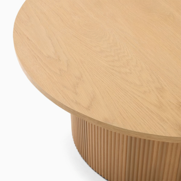 Ritzha Ellington Wooden Coffee Table In Natural Honey Finish