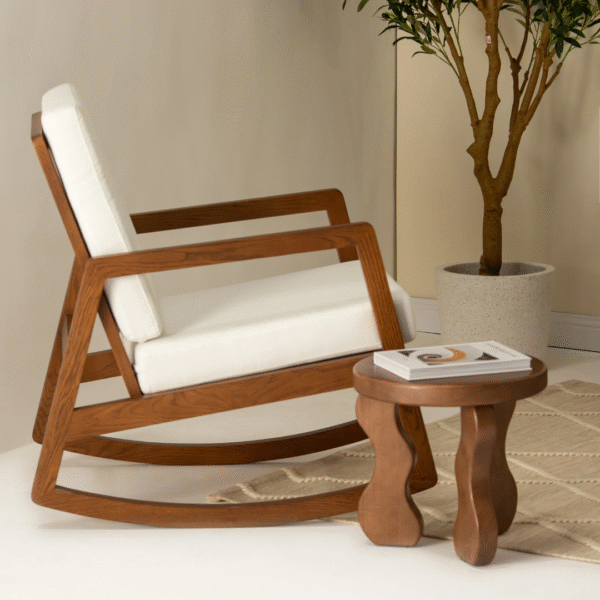 Ritzha Nala Wooden Side Table In Ash Wood