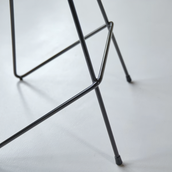 Ritzha Wooden Stools With Iron Legs