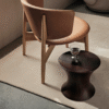 Ritzha Mango Wood Stool Spin | Stools For Living Room
