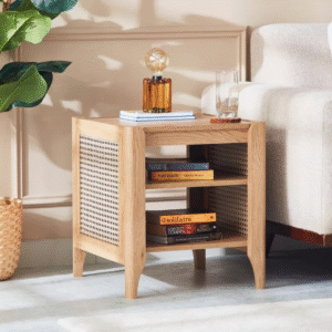 Ritzha Java End Table In Natural Finish Ritzha Java End Table In Natural Finish