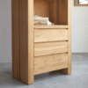Ritzha Solid Wooden Eden Bookcase In Natural Finish