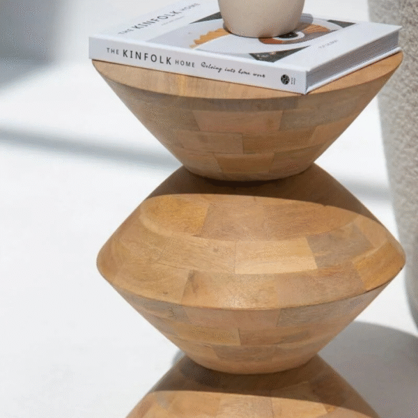 Ritzha Sage Wooden Side Table For Living Room