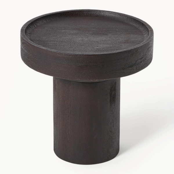 Ritzha Round Teak Wood Side Table Benno