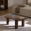 Ritzha Oak Wood Coffee Table Didi in Organic Shape