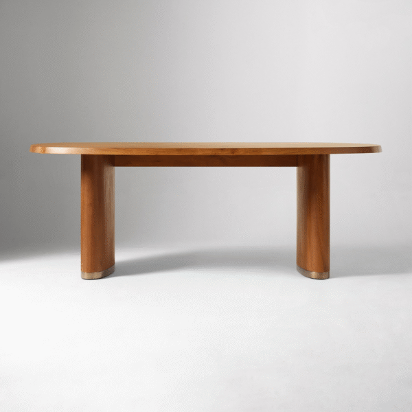 3 Ritzha Aubin Dining Table (82") Without Chairs In Teak Wood