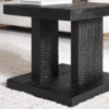 Ritzha stella end table In Black Finish