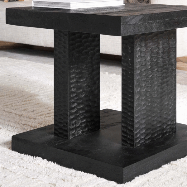 Ritzha stella end table In Black Finish