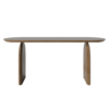 Ritzha Teak Ann Dining Table In Honey Finish Without Chairs