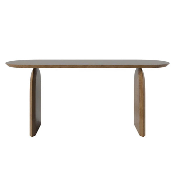 Ritzha Teak Ann Dining Table In Honey Finish Without Chairs
