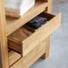 Ritzha Solid Wooden Eden Bookcase In Natural Finish