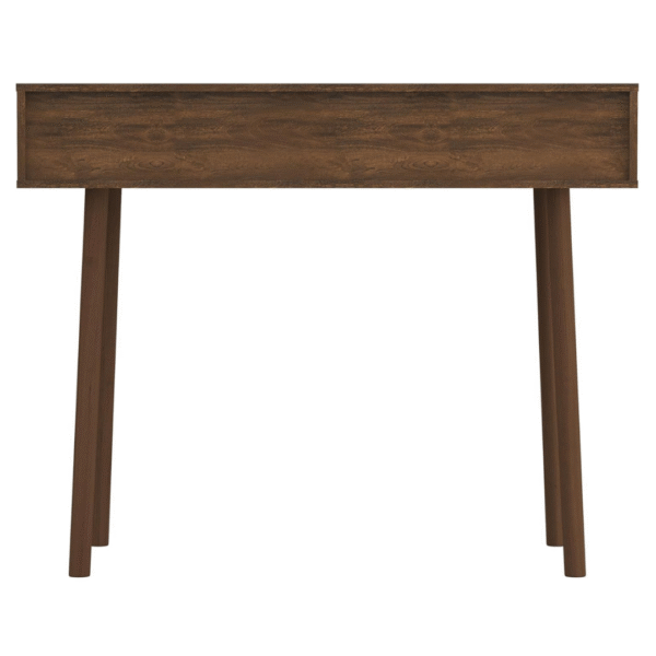 Ritzha Loft & Luv Remy Boho Mid-Century Console Entryway Table with Natural Rattan with Storage Drawer and Open Shelf