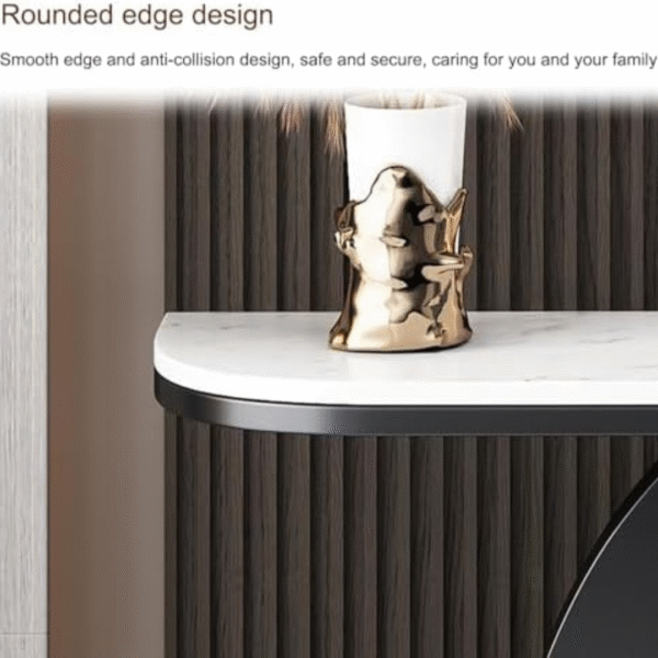 Ritzha Royal Metal With Stone Console Table