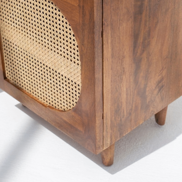 Ritzha Dawn Wooden Bedside Table | Wooden Side tables Online