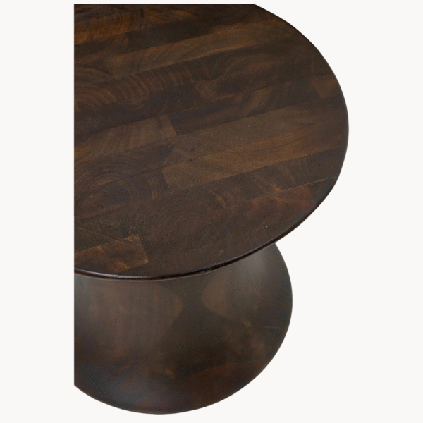 Ritzha Teak Wood Stool Spin | Stools For Living Room