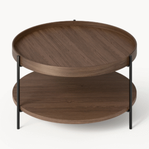 4 Ritzha Round Wooden Coffee Table Renee | Wooden Coffee Tabl