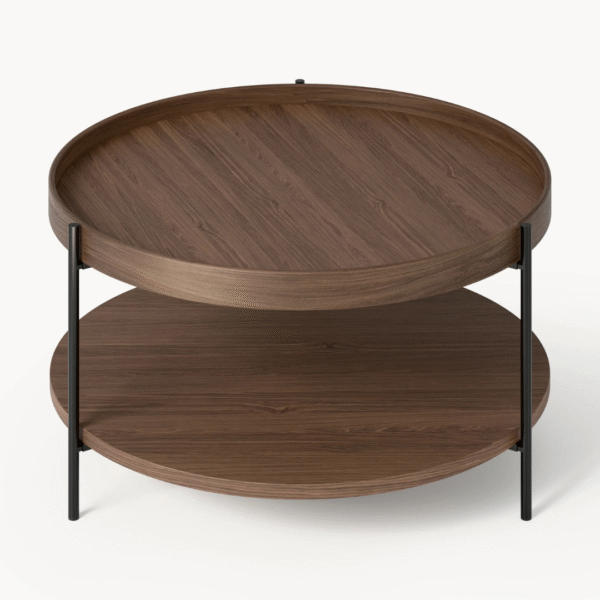 Ritzha Round Wooden Coffee Table Renee | Wooden Coffee Tabl