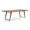 Ritzha Yukon Warm Acacia Live Edge Solid Wood Dining Table In Acacia Wood