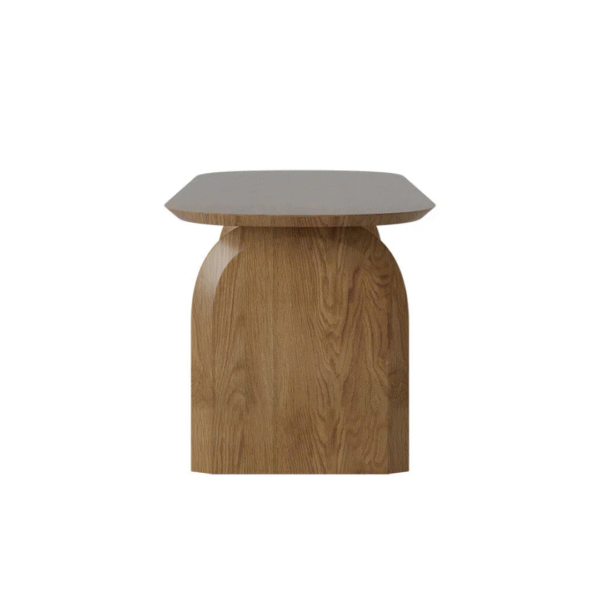 Ritzha Teak Ann Dining Table In Honey Finish Without Chairs