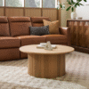 Ritzha Ellington Wooden Coffee Table In Natural Honey Finish